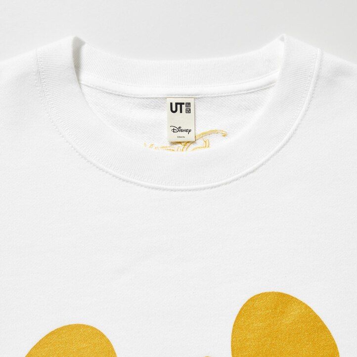 white uniqlo mickey shines ut graphic sweatshirt mens hoodie