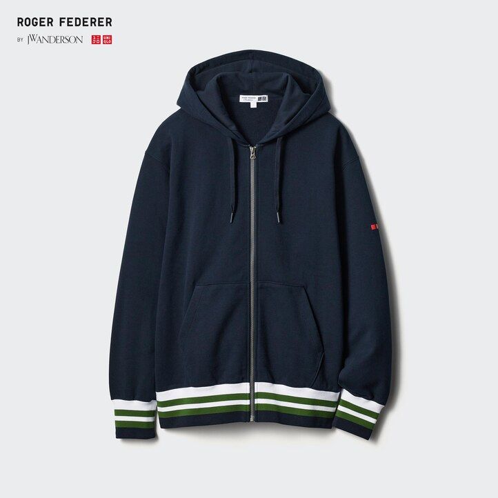 white uniqlo sweat zipped mens hoodie