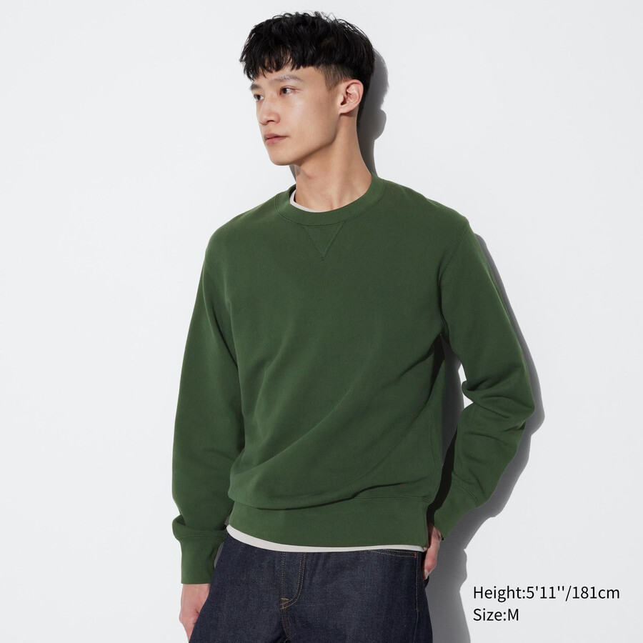 green uniqlo sweatshirt mens hoodie