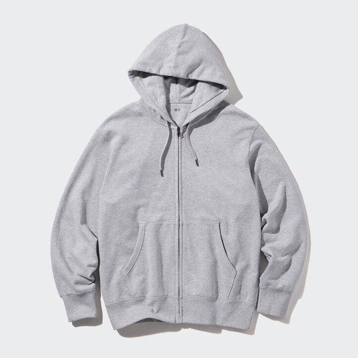 uniqlo sweat zipped mens hoodie blue