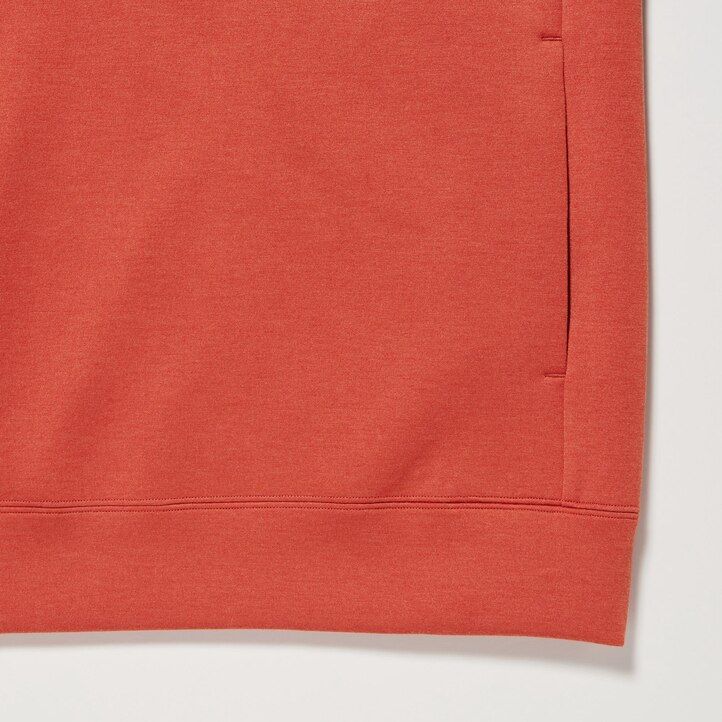 blue mens uniqlo dry stretch hoodie