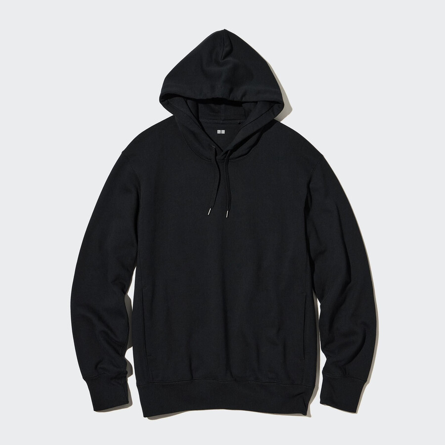 uniqlo sweat pullover mens hoodie black