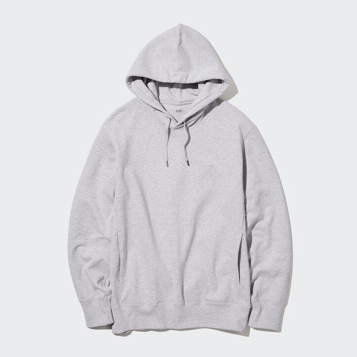 uniqlo sweat pullover mens hoodie grey