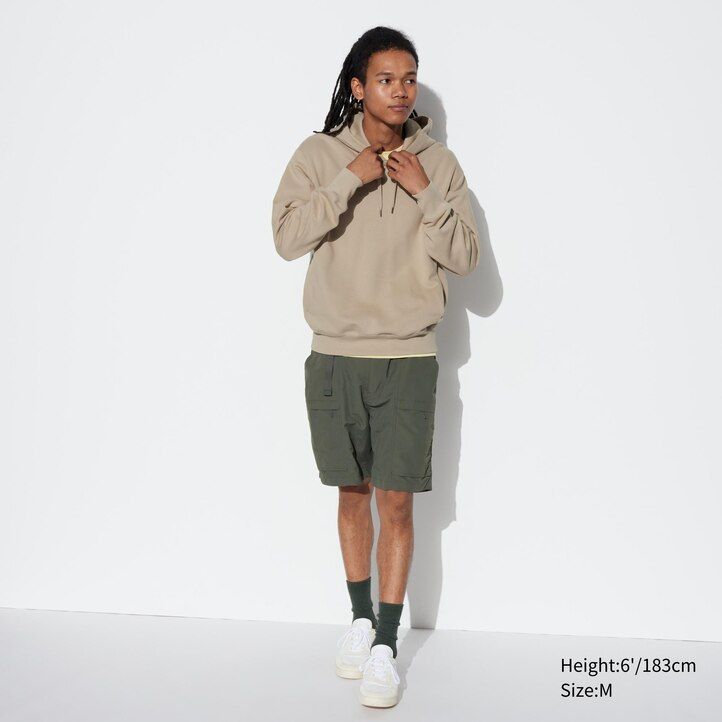 beige uniqlo pullover mens hoodie