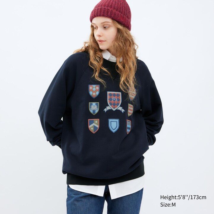 uniqlo college sweatshirt mens hoodie grey