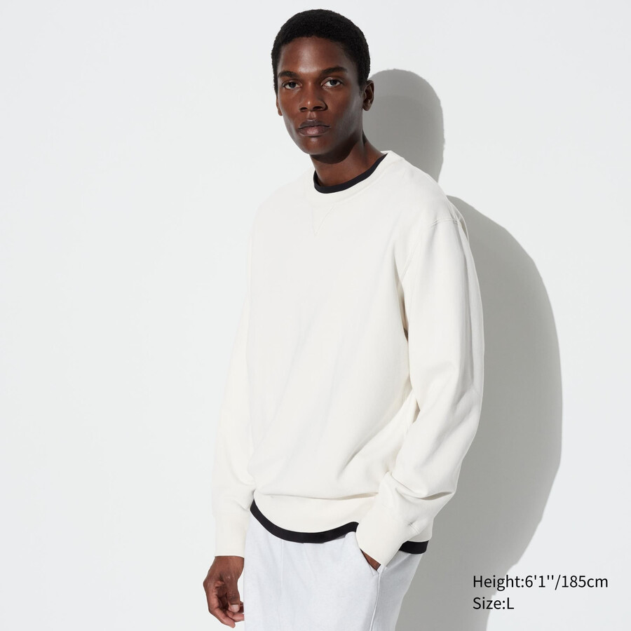 white mens uniqlo sweatshirt hoodie