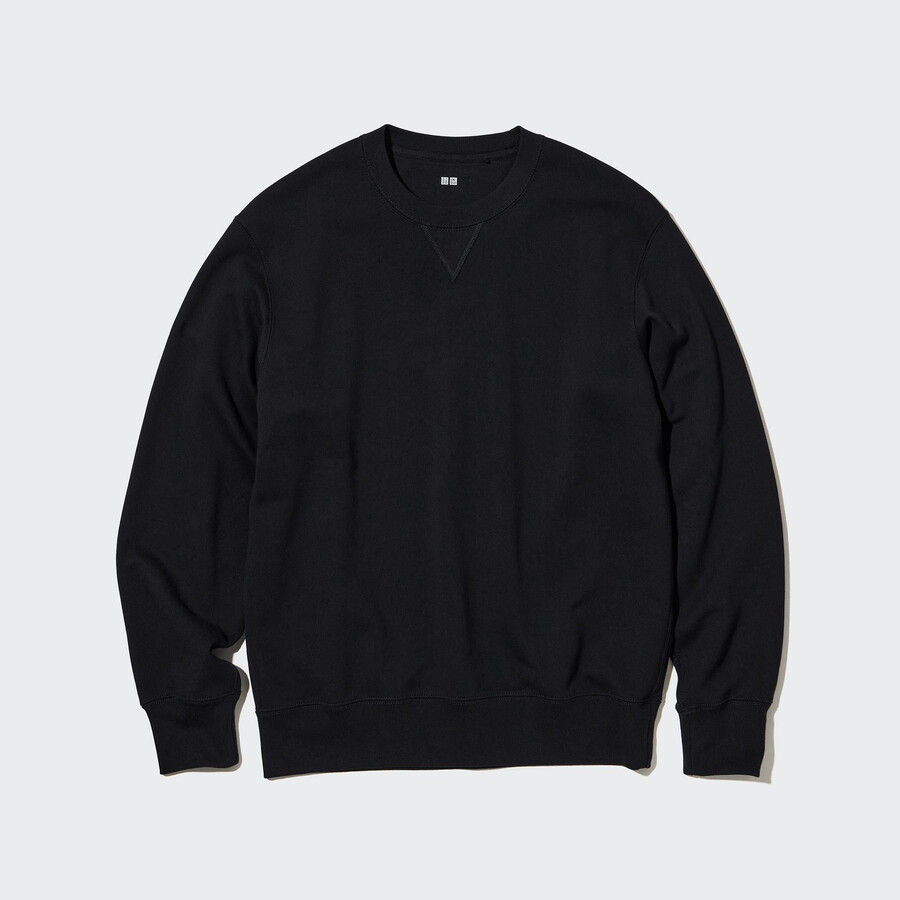 black mens uniqlo sweatshirt hoodie
