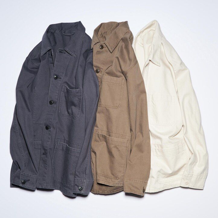 mens uniqlo utility jackets brown