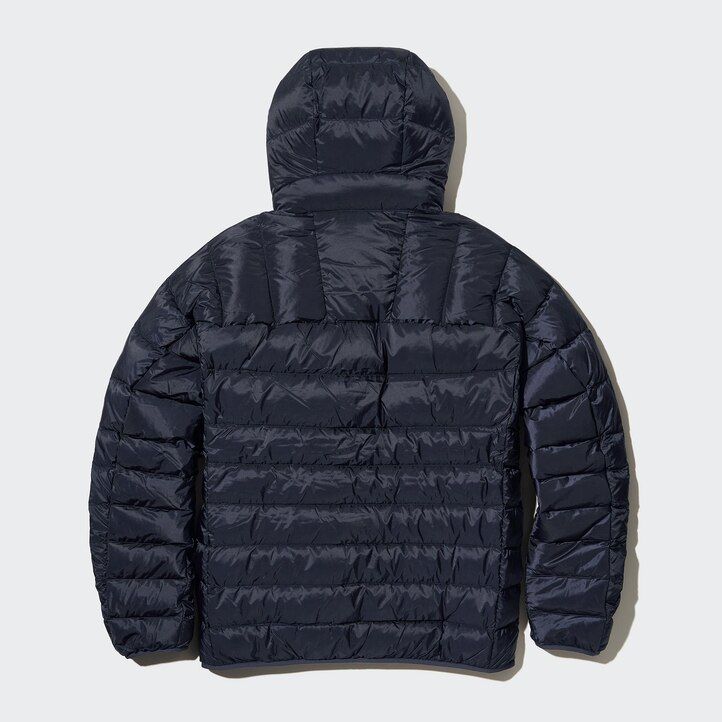 black mens uniqlo ultra light down 3d cut jackets
