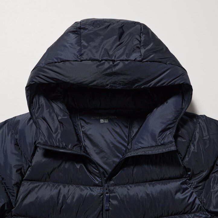 black mens uniqlo ultra light down 3d cut jackets