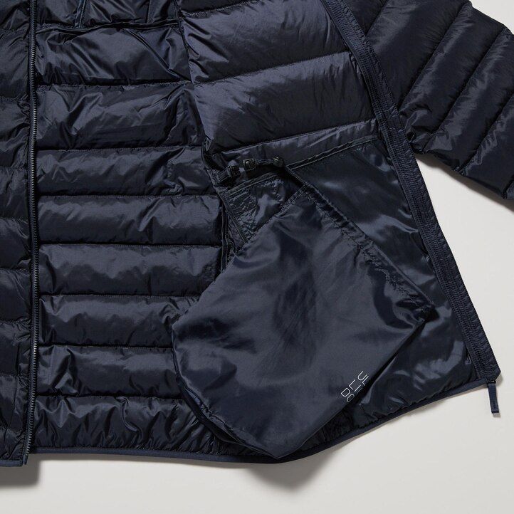 black mens uniqlo ultra light down 3d cut jackets