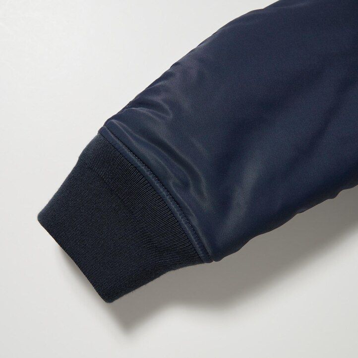 black mens uniqlo ma 1 blouson jackets