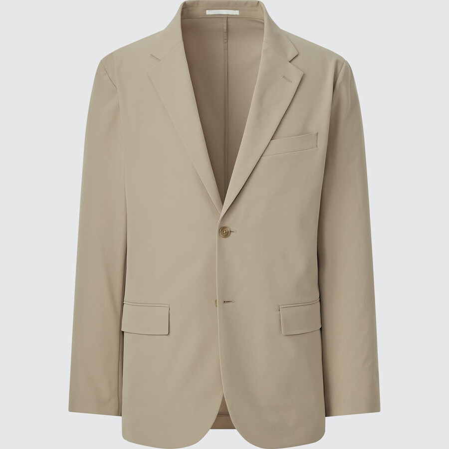 beige mens uniqlo airsense ultra light jackets