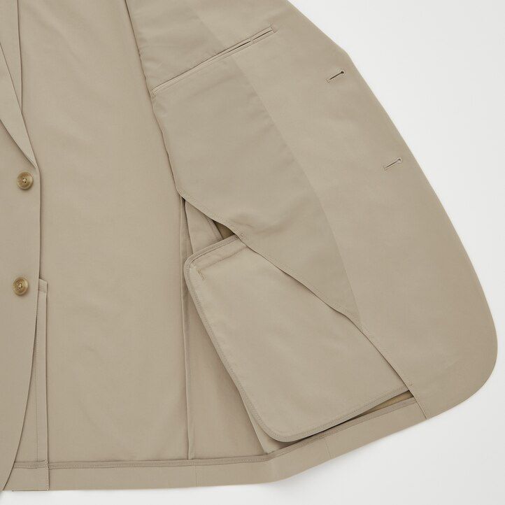 beige mens uniqlo airsense ultra light jackets