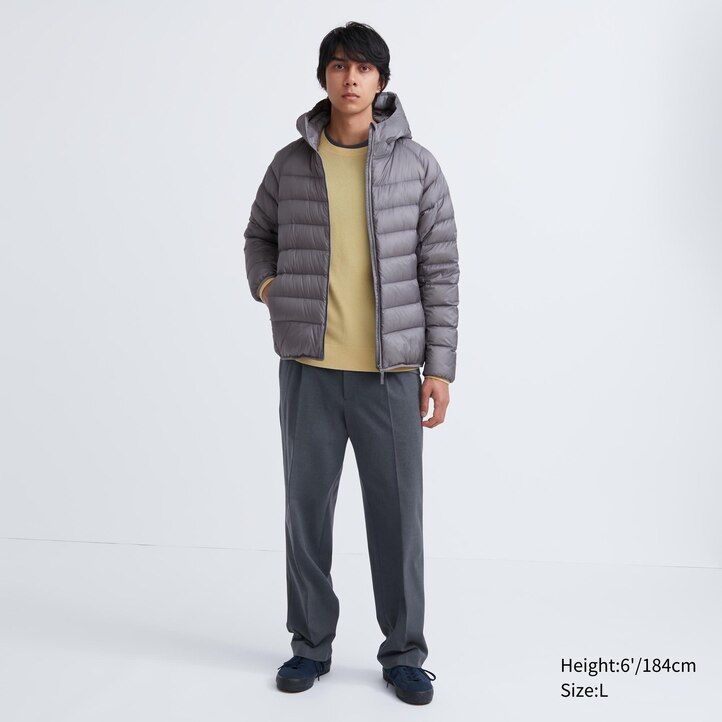mens uniqlo ultra light down jackets grey