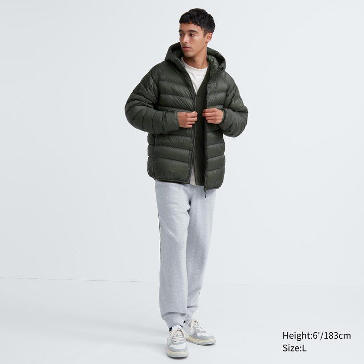 mens uniqlo ultra light down jackets grey