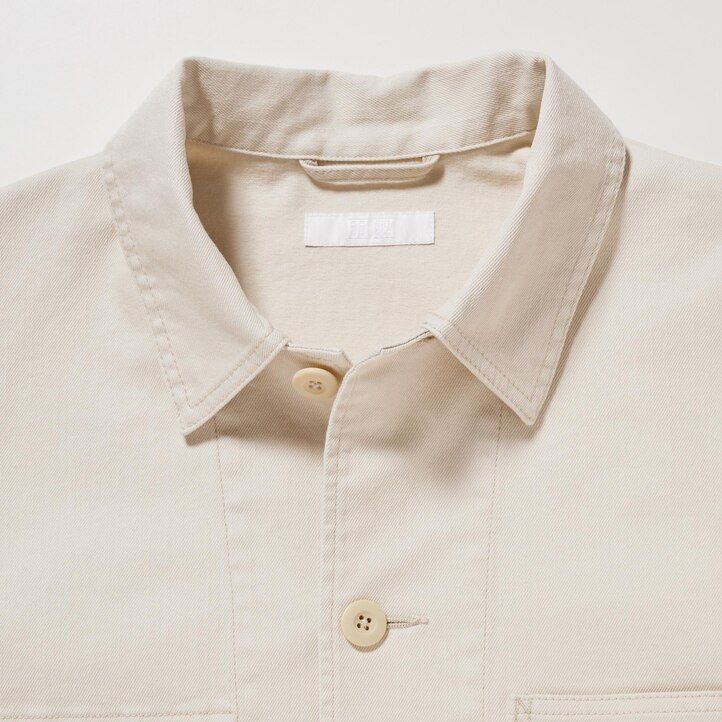 white mens uniqlo denim utility jackets