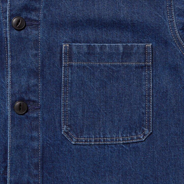 mens uniqlo denim utility jackets blue