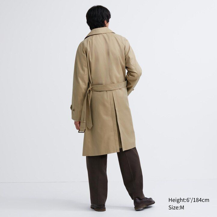 navy mens uniqlo trench jackets