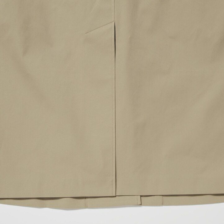 beige uniqlo two way single breasted mens jackets