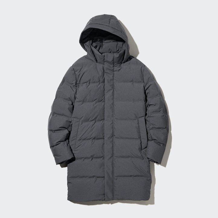 uniqlo seamless down mens jackets grey