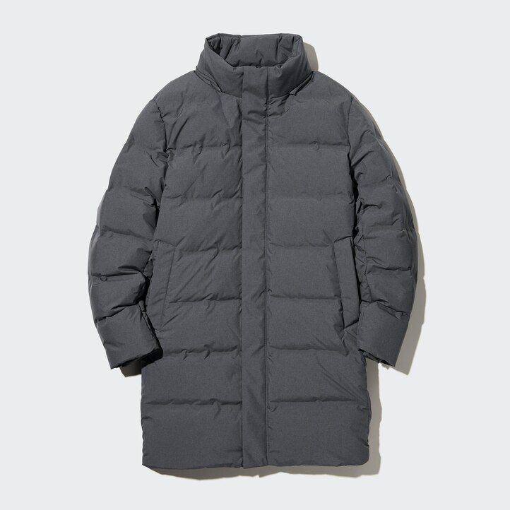 uniqlo seamless down mens jackets grey