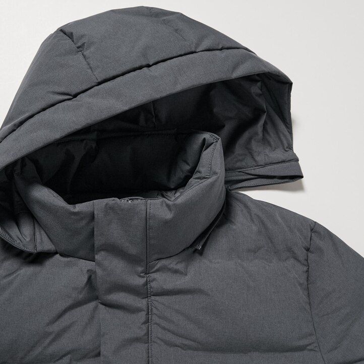 uniqlo seamless down mens jackets grey