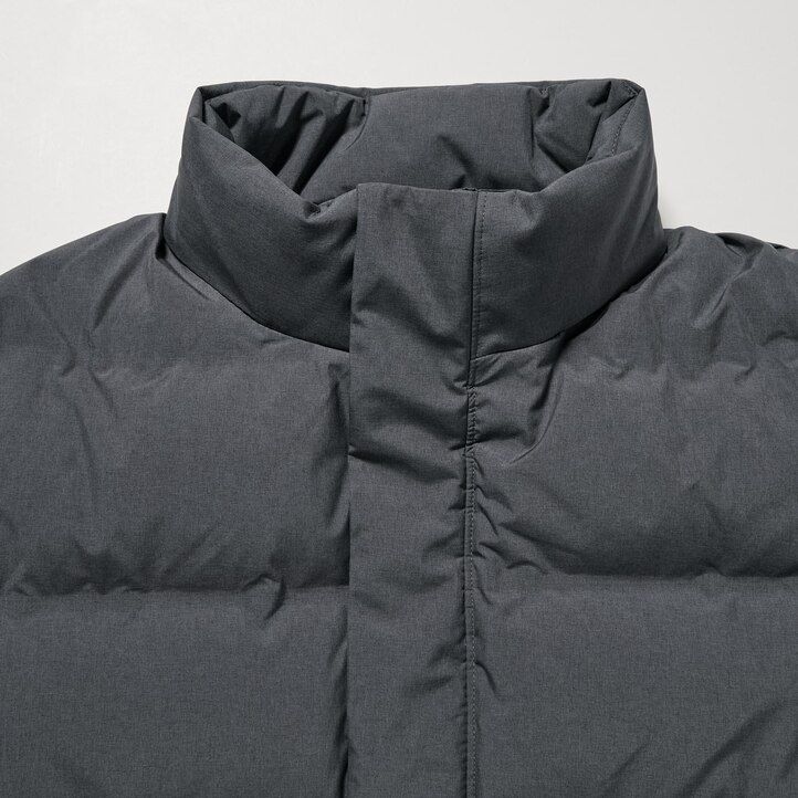 uniqlo seamless down mens jackets grey