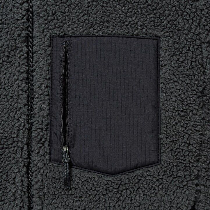dark grey mens uniqlo windproof outer fleece jackets