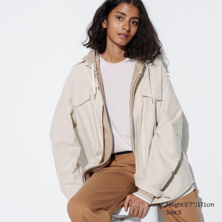 mens uniqlo jersey jackets beige