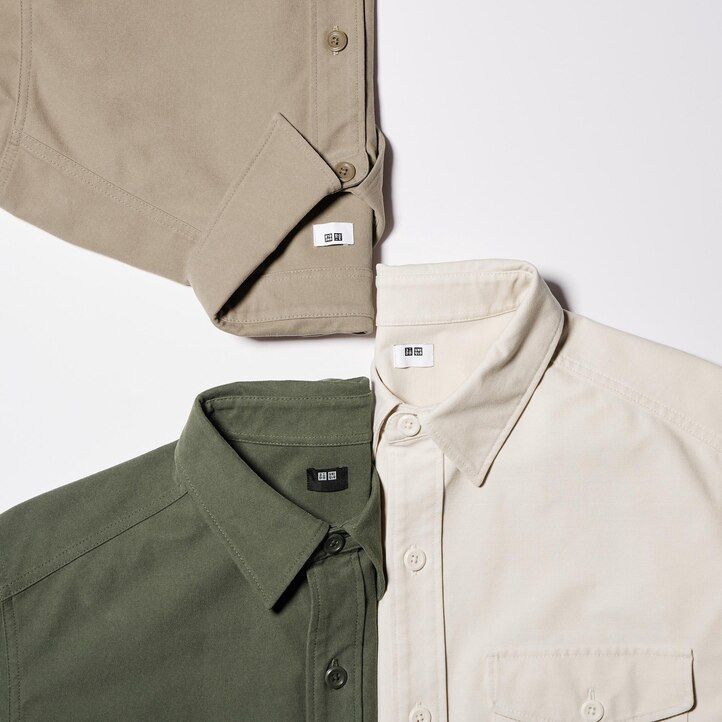 mens uniqlo jersey jackets beige