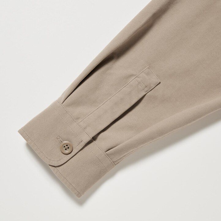 mens uniqlo jersey jackets beige