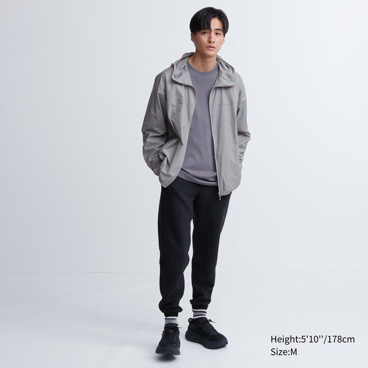 orange mens uniqlo uv protection 3d cut pocketable jackets