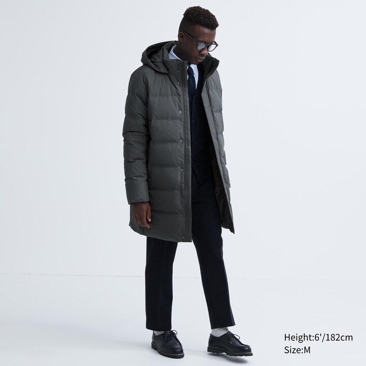uniqlo seamless down mens jackets olive
