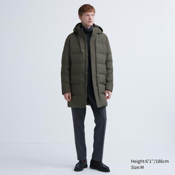 uniqlo seamless down mens jackets olive