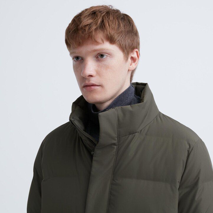 uniqlo seamless down mens jackets olive