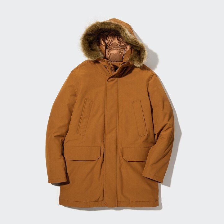 mens uniqlo ultra warm hybrid down jackets black