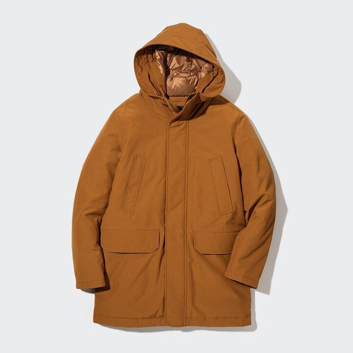 mens uniqlo ultra warm hybrid down jackets black