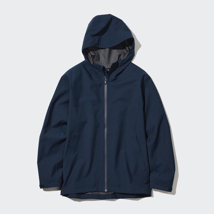 olive uniqlo blocktech 3d cut mens jackets