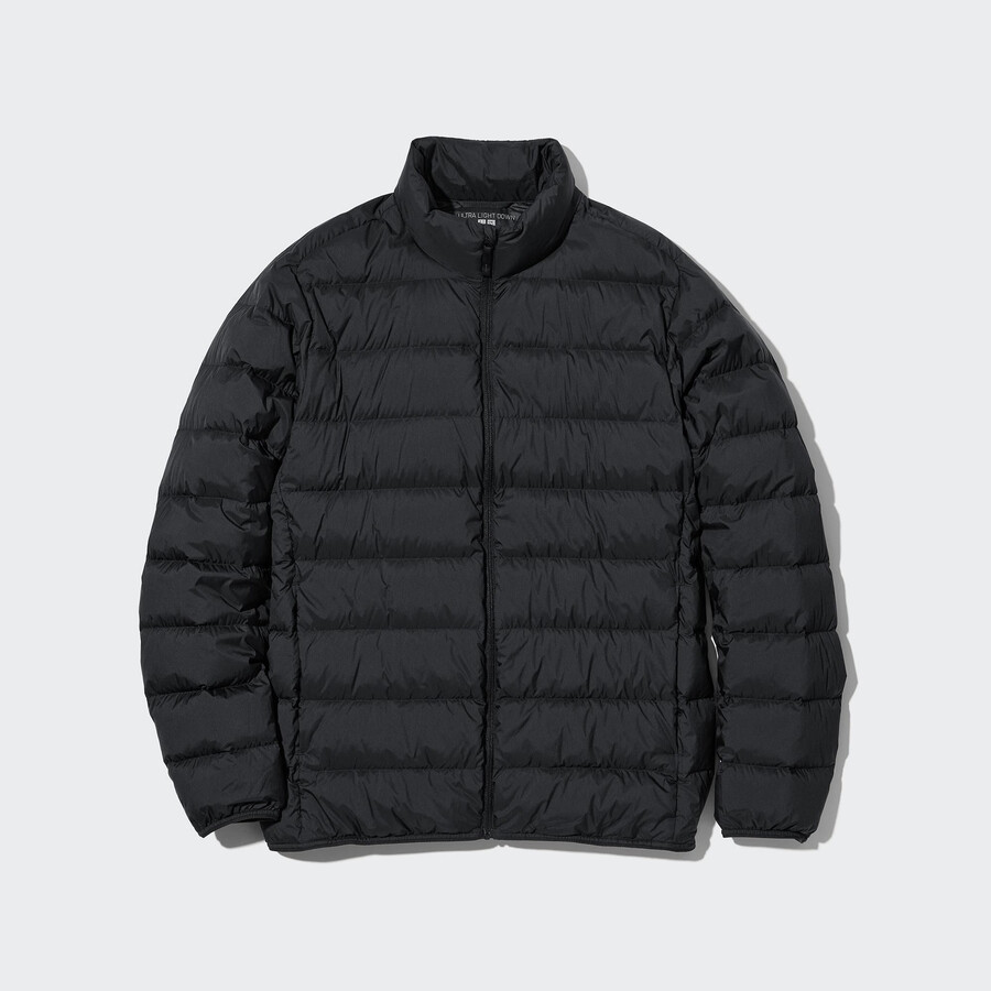 black uniqlo ultra light down 3d cut mens jackets