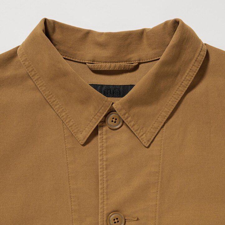 brown uniqlo utility mens jackets