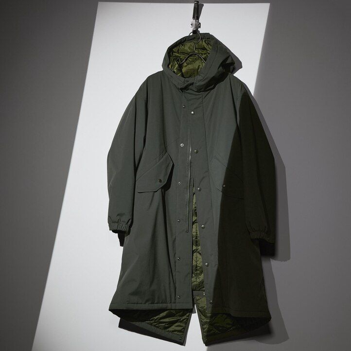 dark grey mens uniqlo heattech warm padded jackets