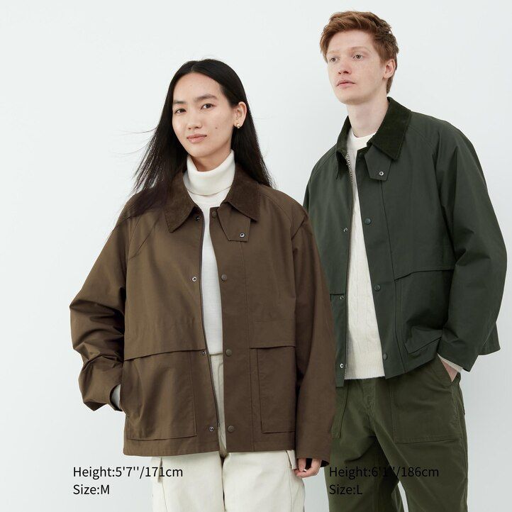 mens uniqlo utility blouson jackets black