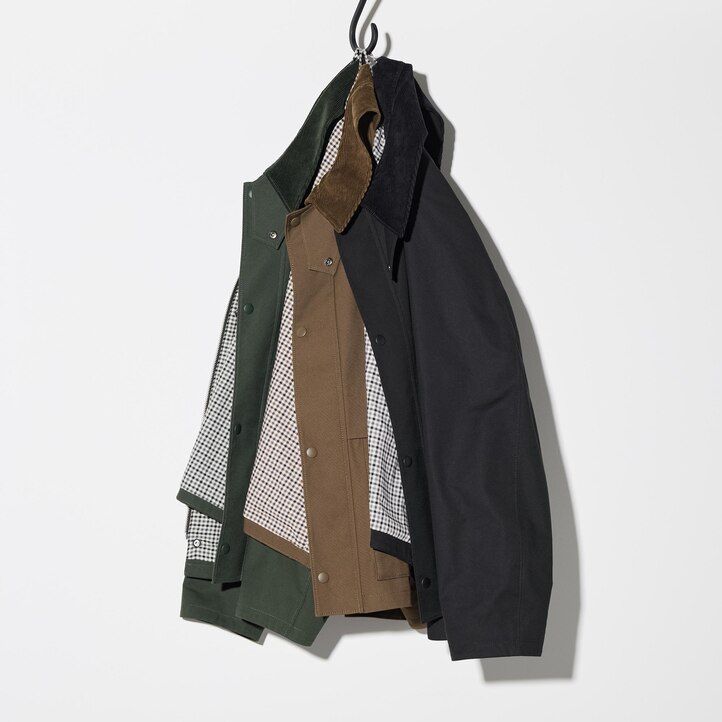 mens uniqlo utility blouson jackets black