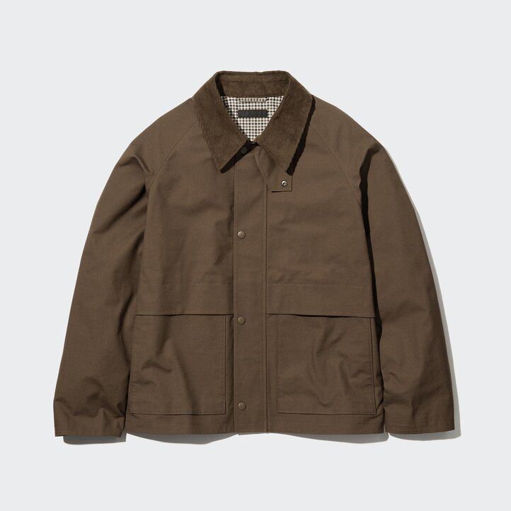 mens uniqlo utility blouson jackets black