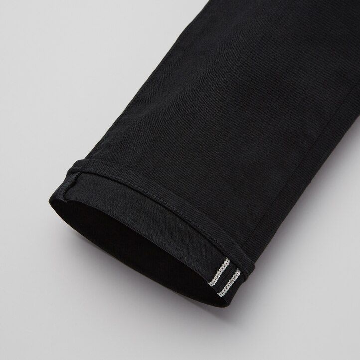 uniqlo selvedge stretch slim fit 2021 season mens jeans navy