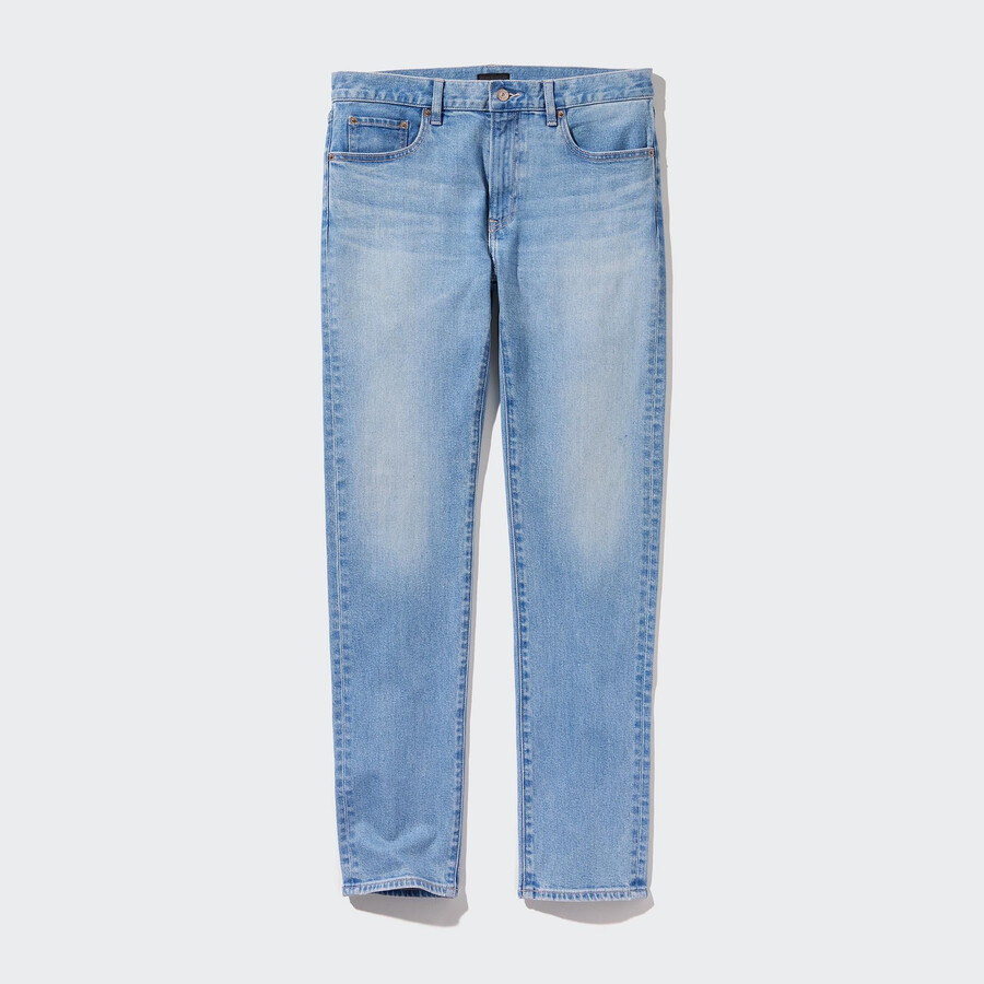 blue mens uniqlo slim fit jeans