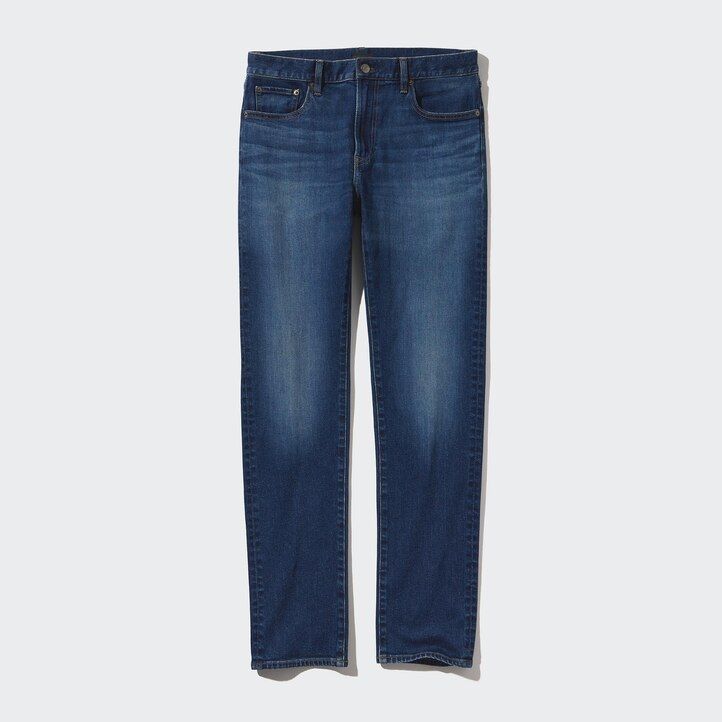 blue mens uniqlo slim fit jeans