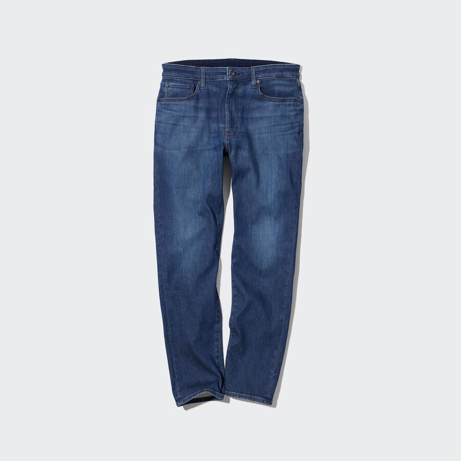 mens uniqlo ezy ultra stretch slim fit jeans blue