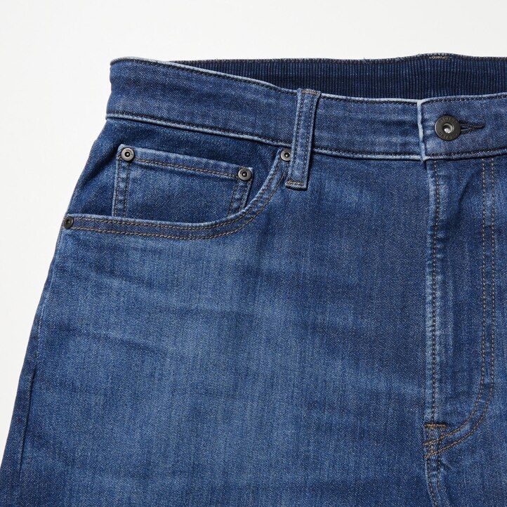 mens uniqlo ezy ultra stretch slim fit jeans blue